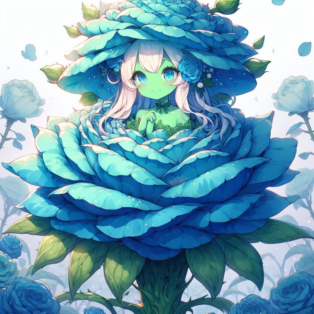 青薔薇アルラウネちゃん