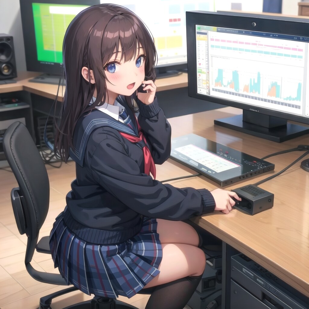 ちちぷいスクール電算部の少女