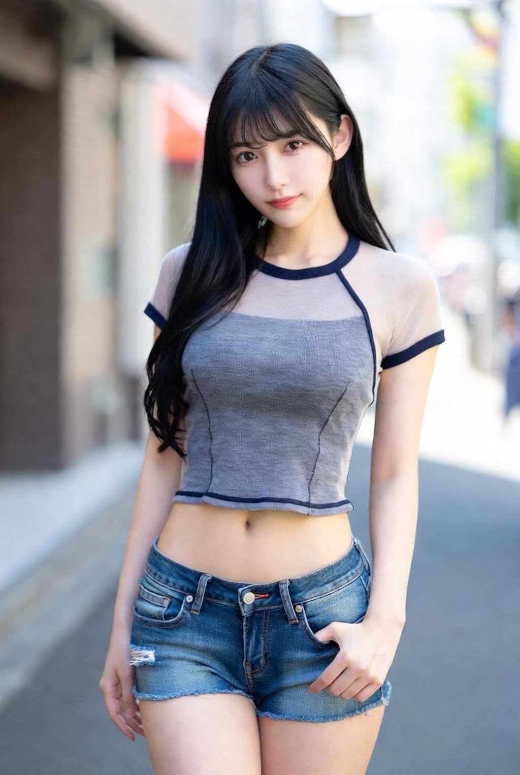 へそ出しコーデ