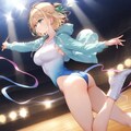 金髪ショート新体操美少女 3枚目