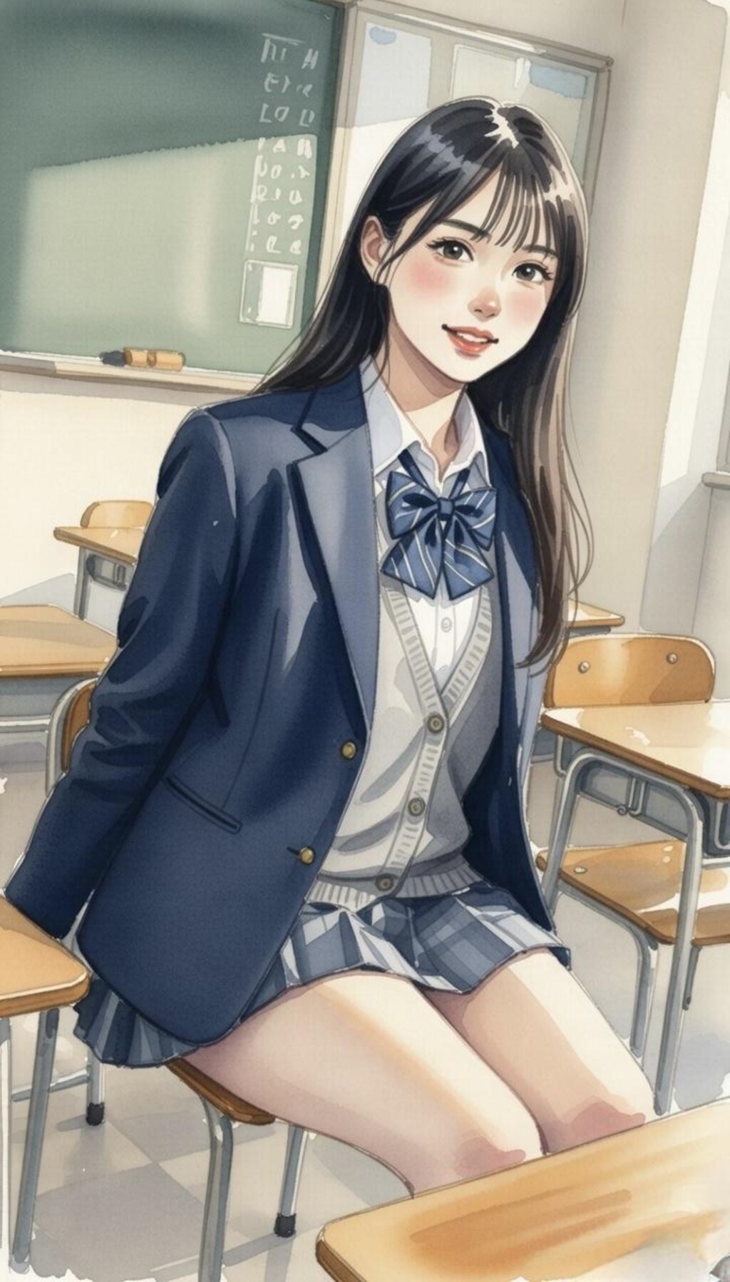 彼氏待ちの放課後…