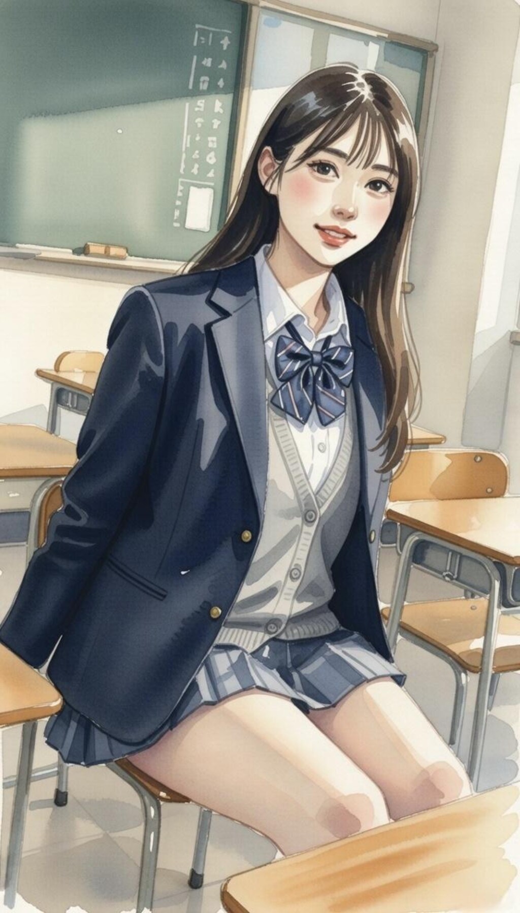 彼氏待ちの放課後…