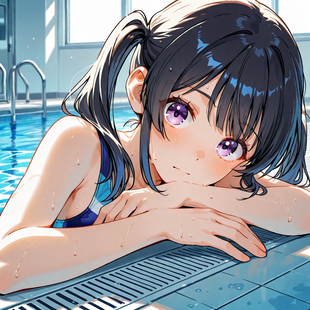 スク水ツインテ娘