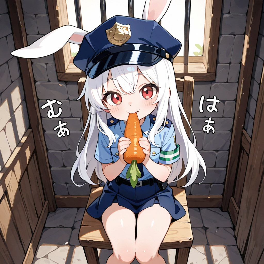 看守になったうさぎちゃん！！😱