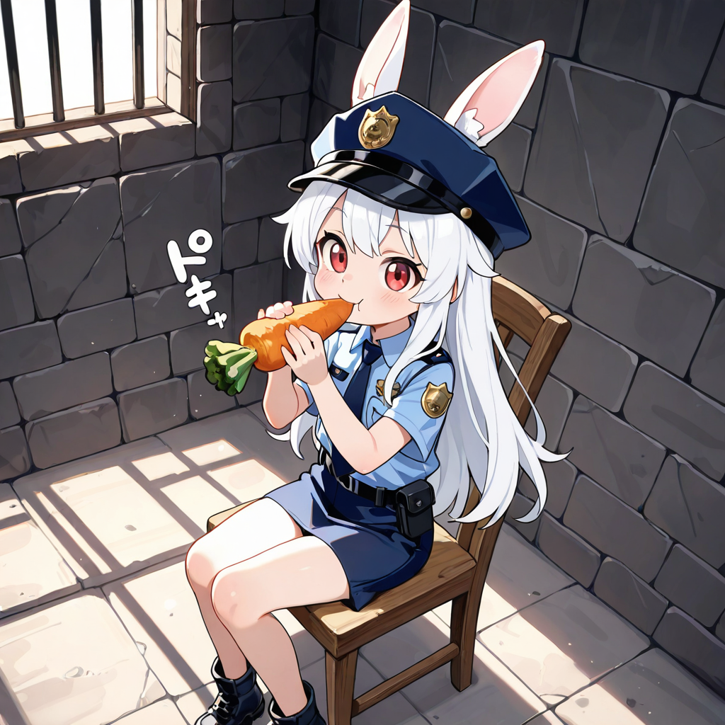 看守になったうさぎちゃん！！😱
