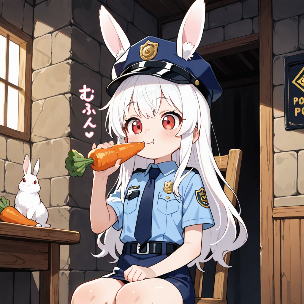 看守になったうさぎちゃん！！😱