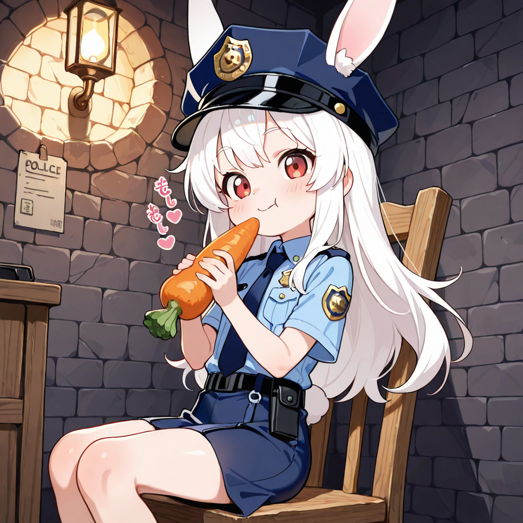 看守になったうさぎちゃん！！😱