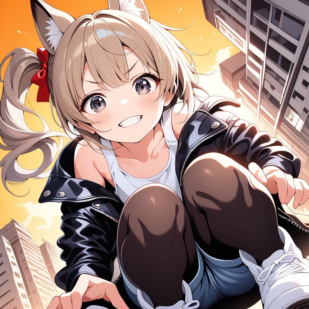 皮ジャン狐娘・三女