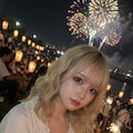 金髪ちゃん　花火大会2 5枚目
