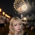 金髪ちゃん　花火大会2 7枚目