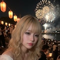 金髪ちゃん　花火大会2 4枚目