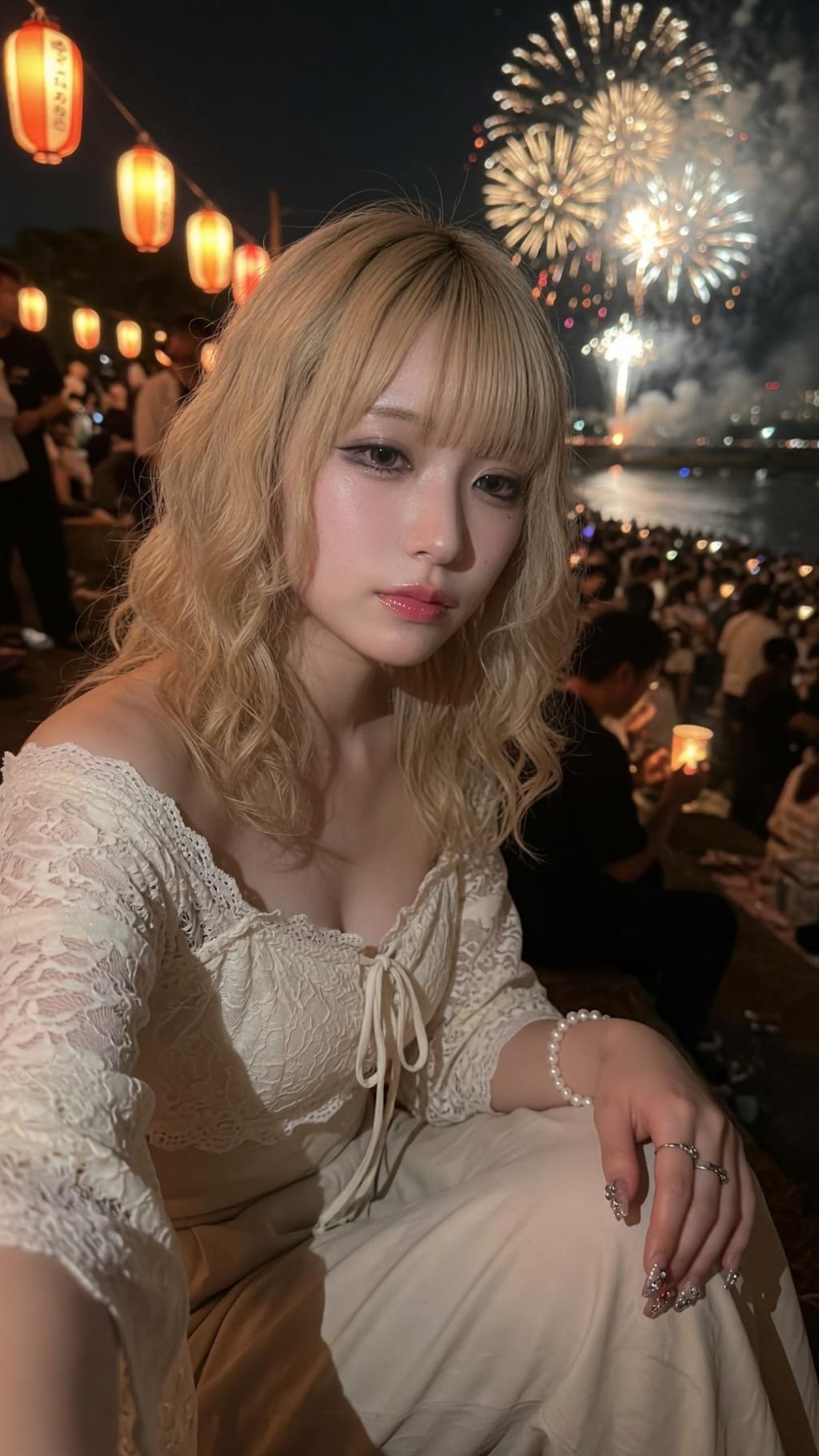 金髪ちゃん　花火大会2