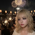 金髪ちゃん　花火大会2 2枚目