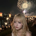 金髪ちゃん　花火大会2 3枚目
