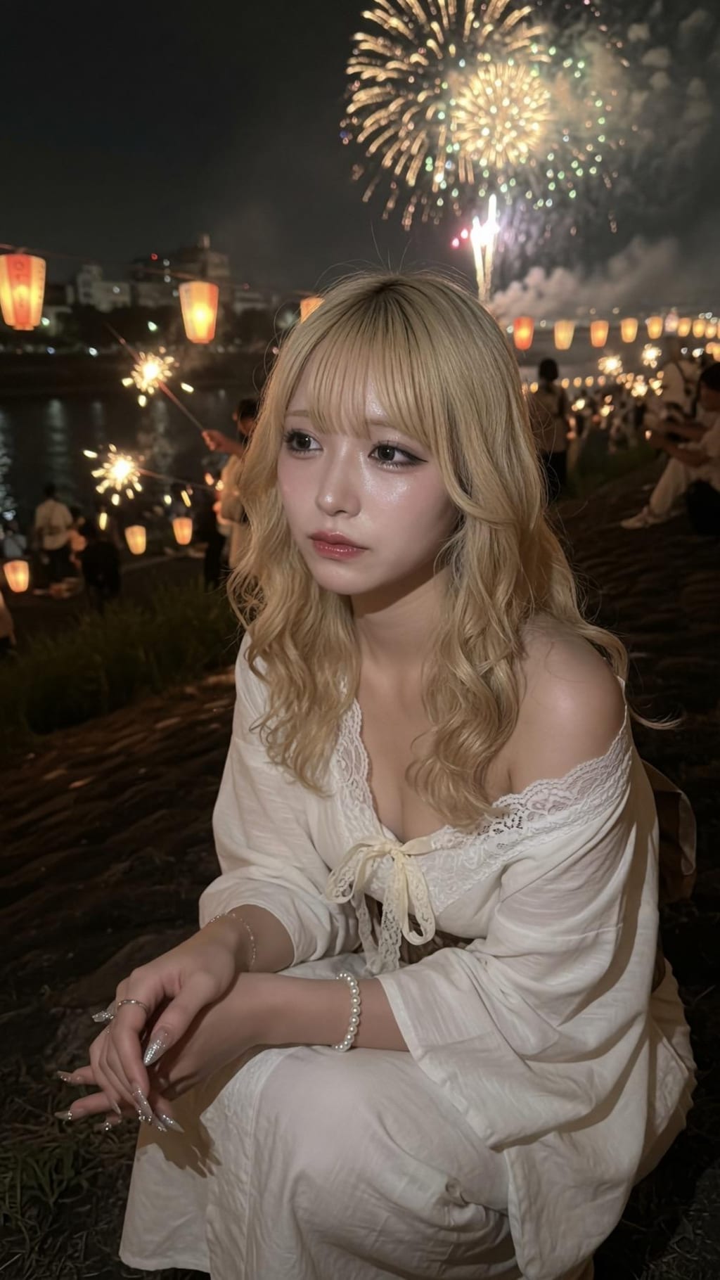 金髪ちゃん　花火大会2