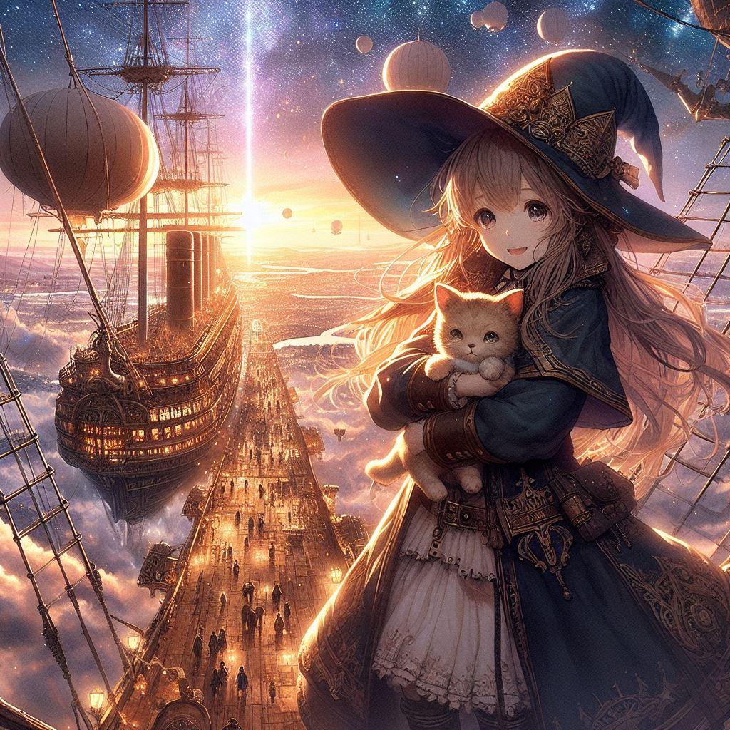 飛行船と魔法少女 #2 ／ 異世界を覗く