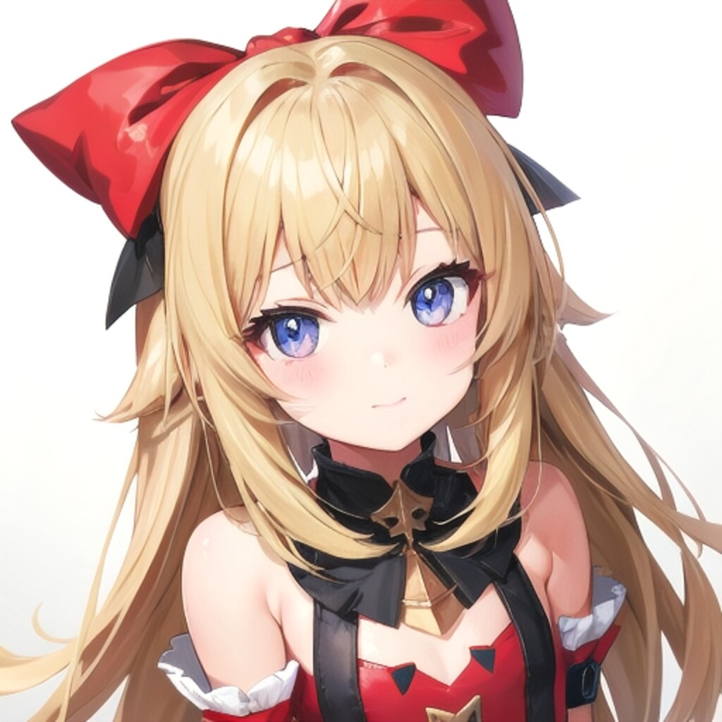 大きなリボンの少女