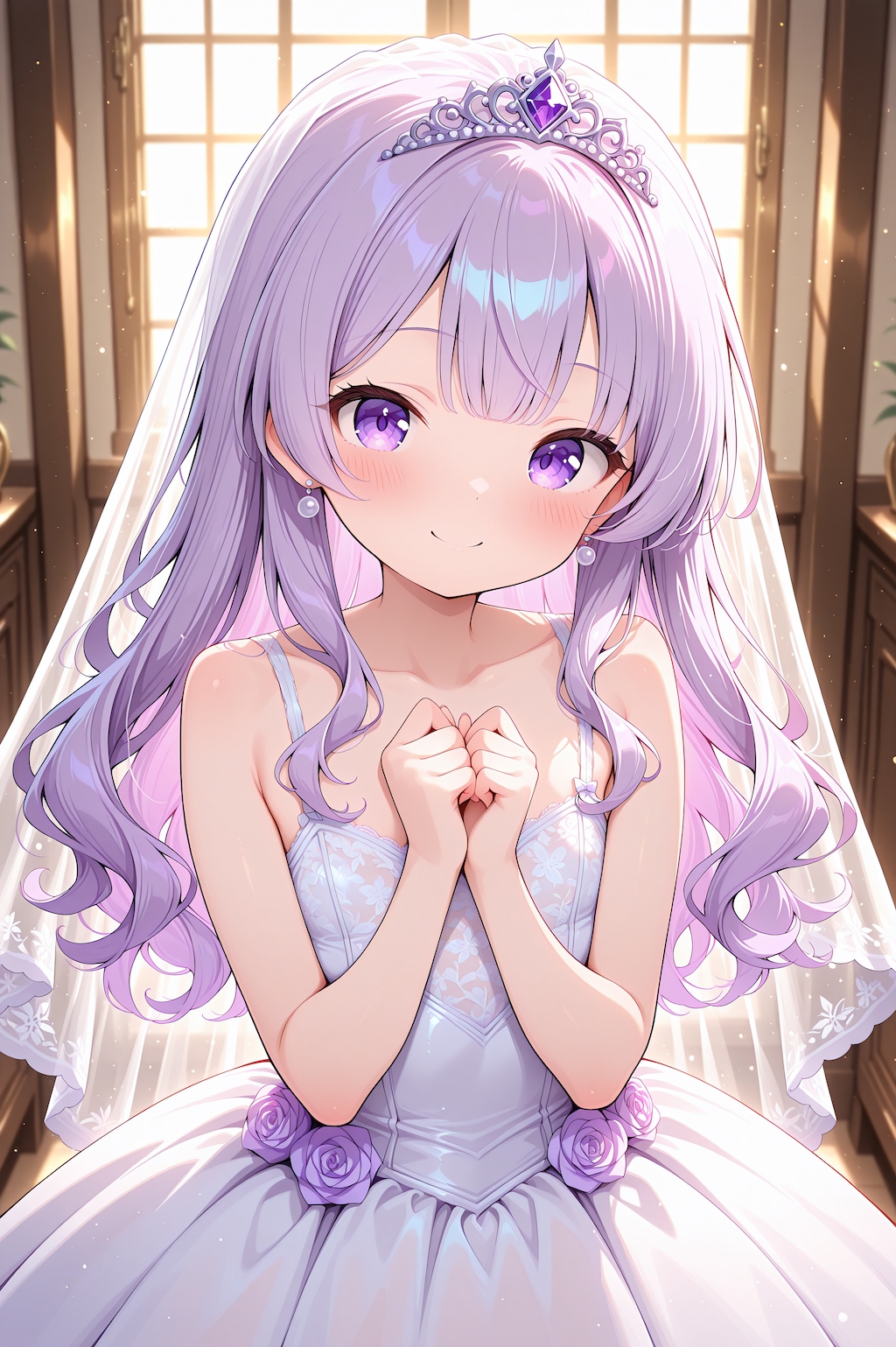 紫のバラの花嫁