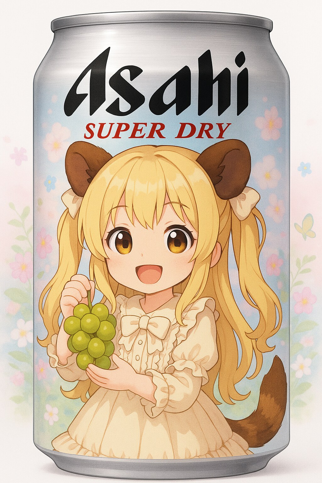 ChatGPTで千獣ピナちゃん柄ビール缶 | の人気AIイラスト・グラビア