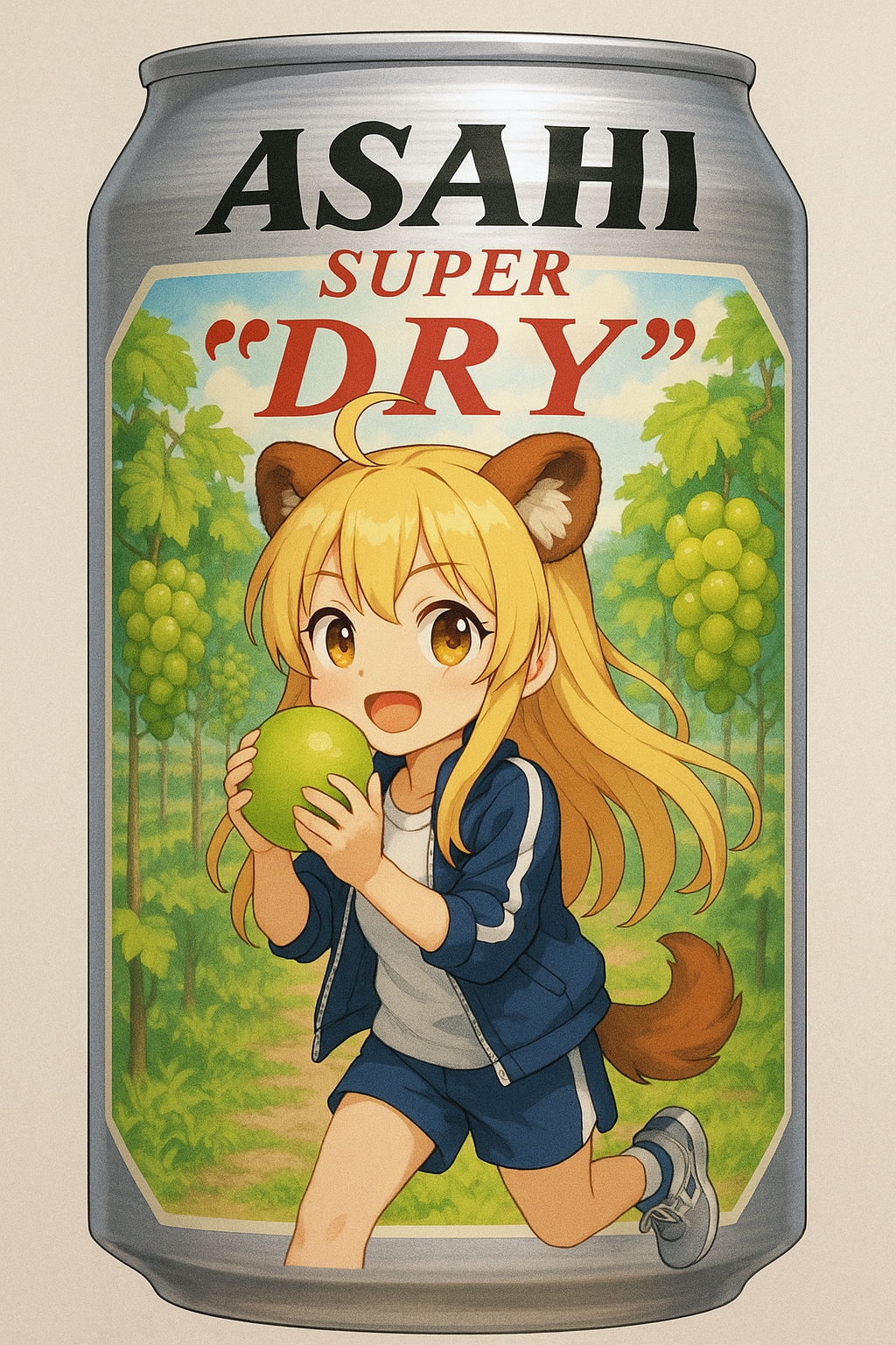 ChatGPTで千獣ピナちゃん柄ビール缶