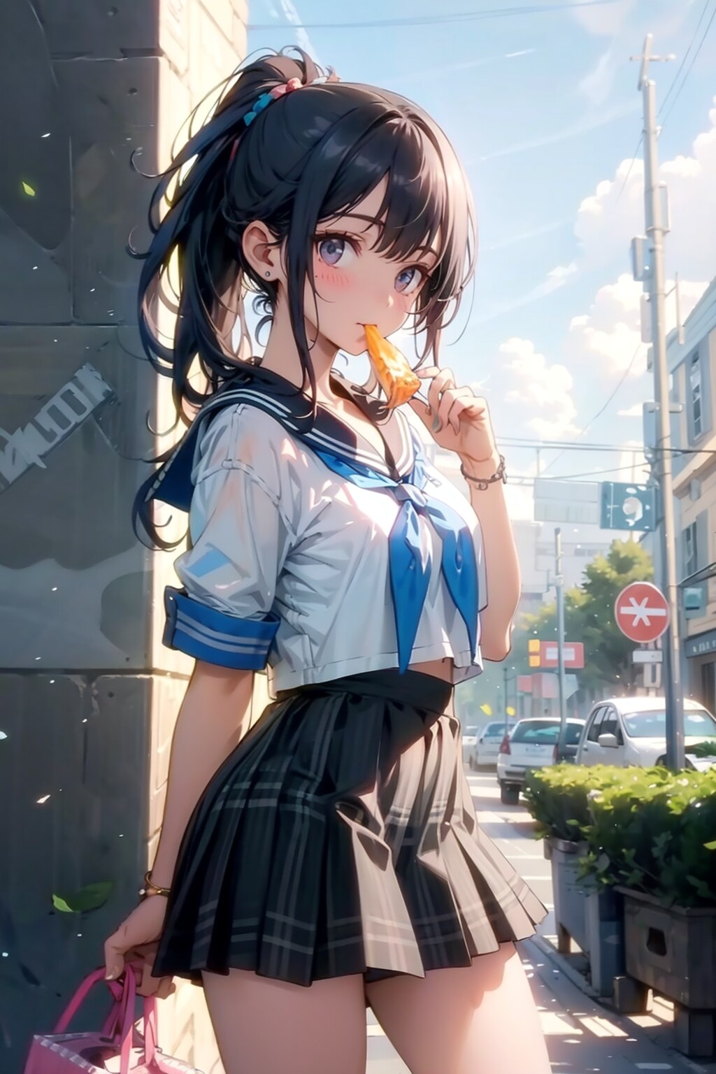 下校中