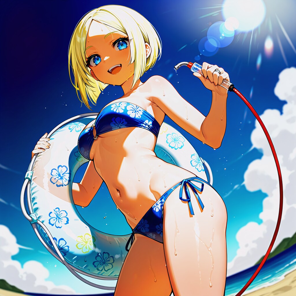 ボンベで膨らませた！