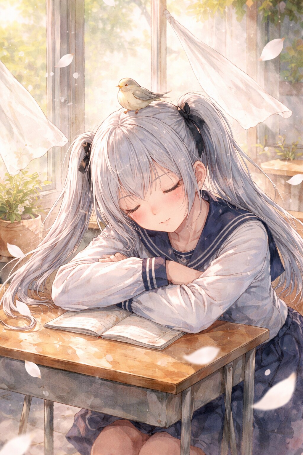 うたた寝少女
