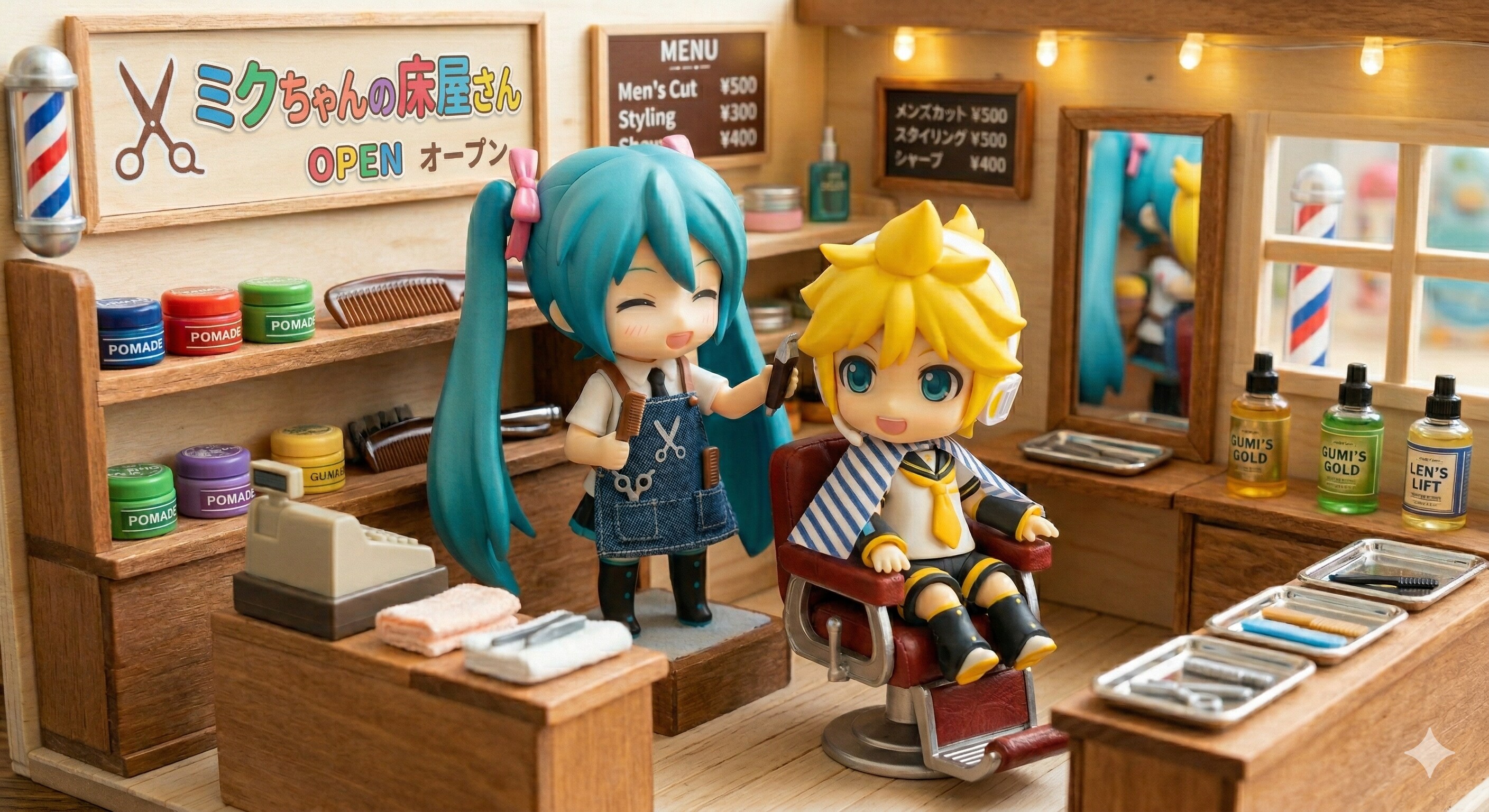 ミクちゃんの床屋さん✂️