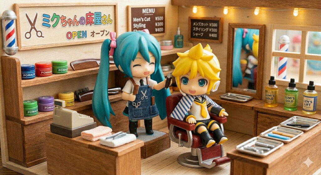 ミクちゃんの床屋さん✂️
