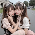 地雷系ちゃんのレズビアン027《うさちゃんもいるよSeaArt》 6枚目
