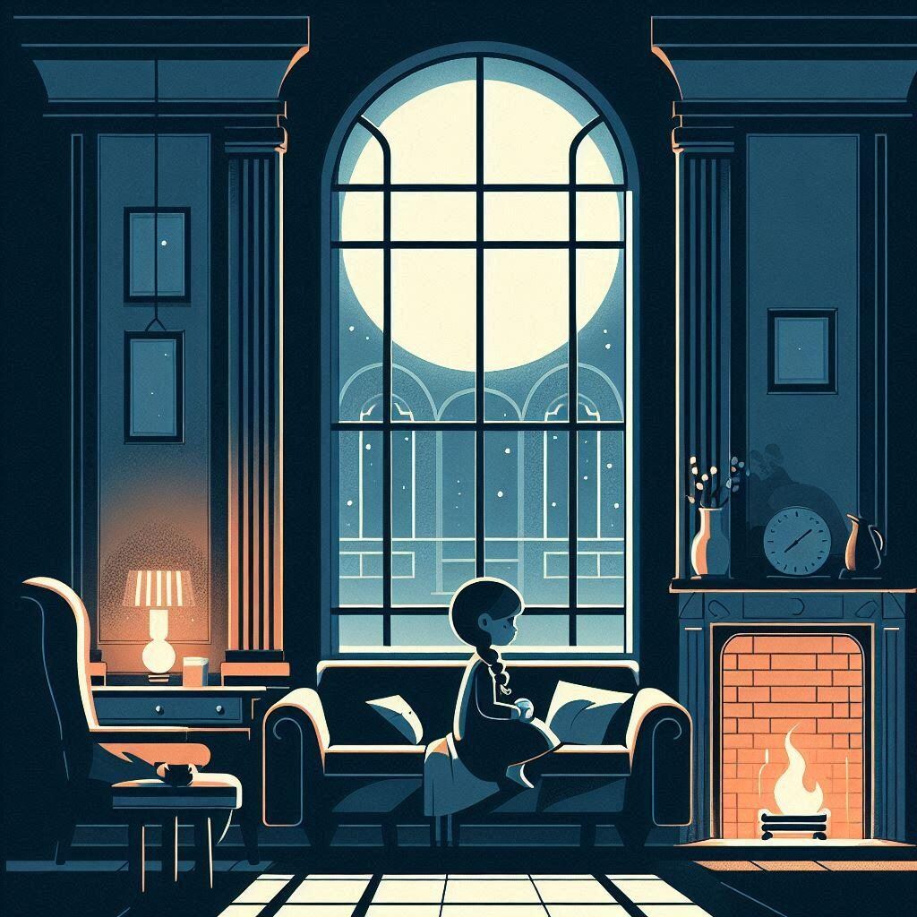 一日の終り (月と少女13)