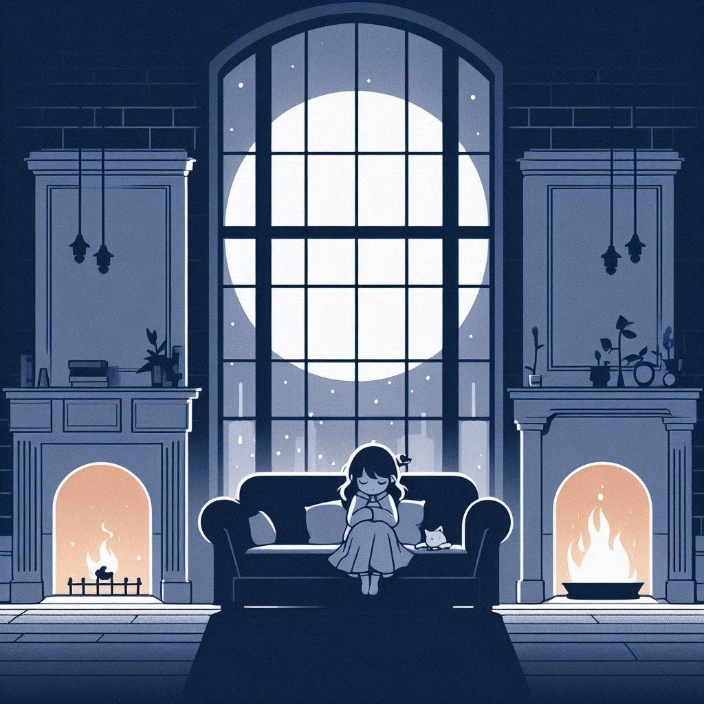 一日の終り (月と少女13)