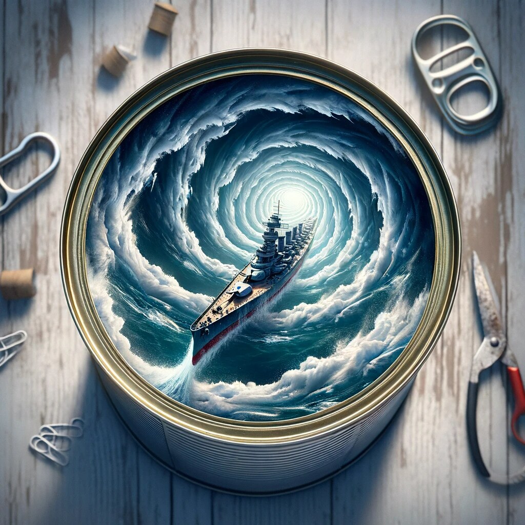 Infinite Voyage: The Recursive Battleship in a Can.