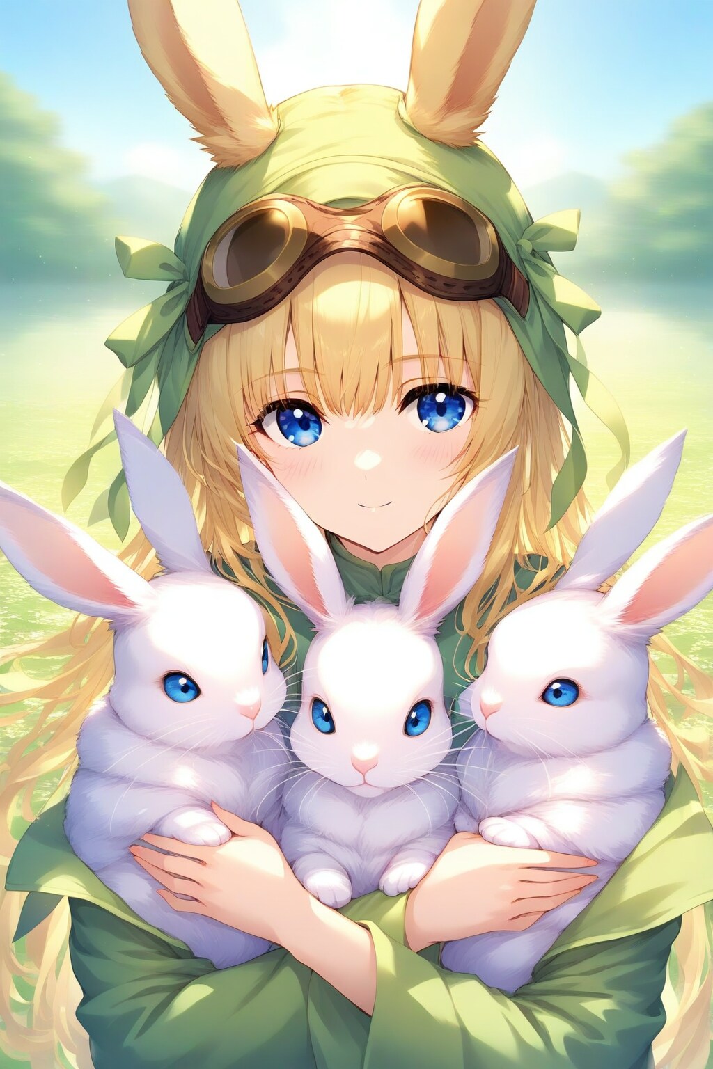 兎の守護神のWAVEちゃん