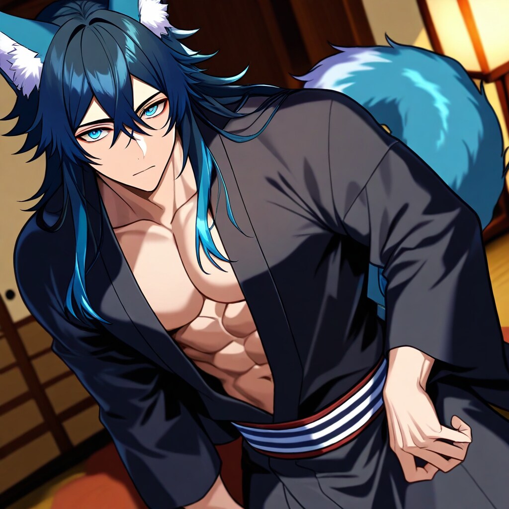 浴衣姿のイケメン | の人気AIイラスト・グラビア