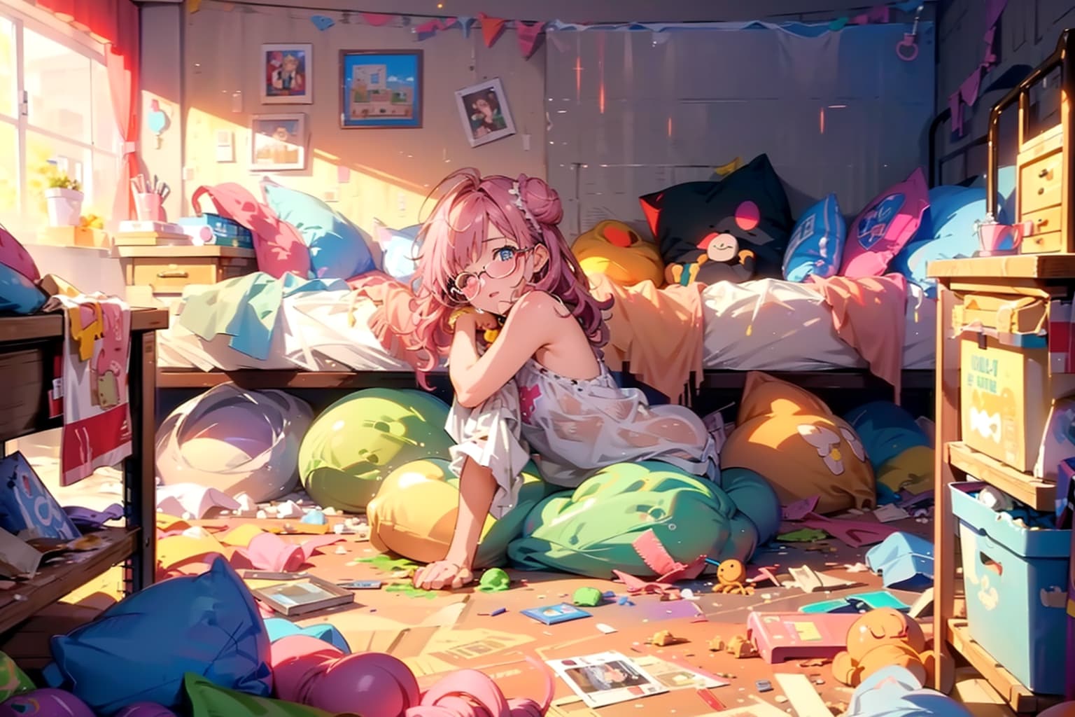 落っこちちゃった…おはよ | の人気AIイラスト・グラビア