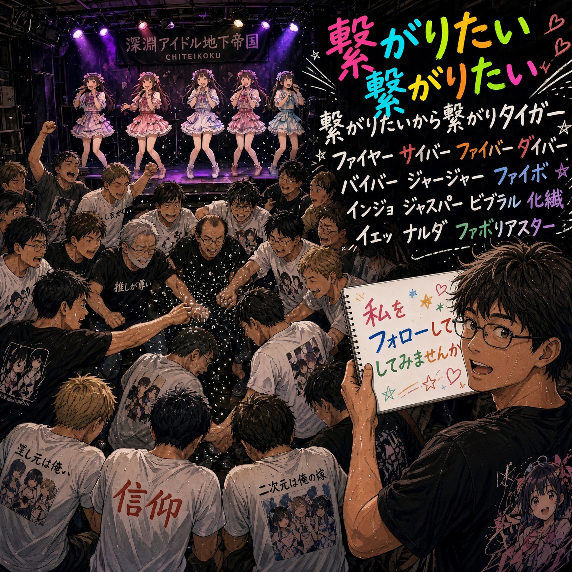 【私をフォローして】繋がりたいから繋がりタイガー(ミラさん主催企画「私をフォローして」エントリー作品) | の人気AIイラスト・グラビア