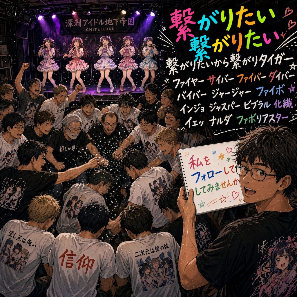 【私をフォローして】繋がりたいから繋がりタイガー(ミラさん主催企画「私をフォローして」エントリー作品)