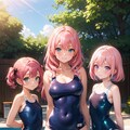 プールの少女達 4枚目