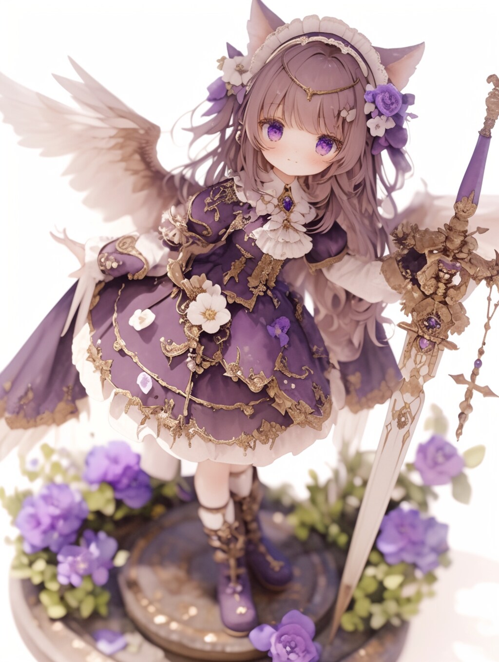 猫耳天使　フィギュア風。