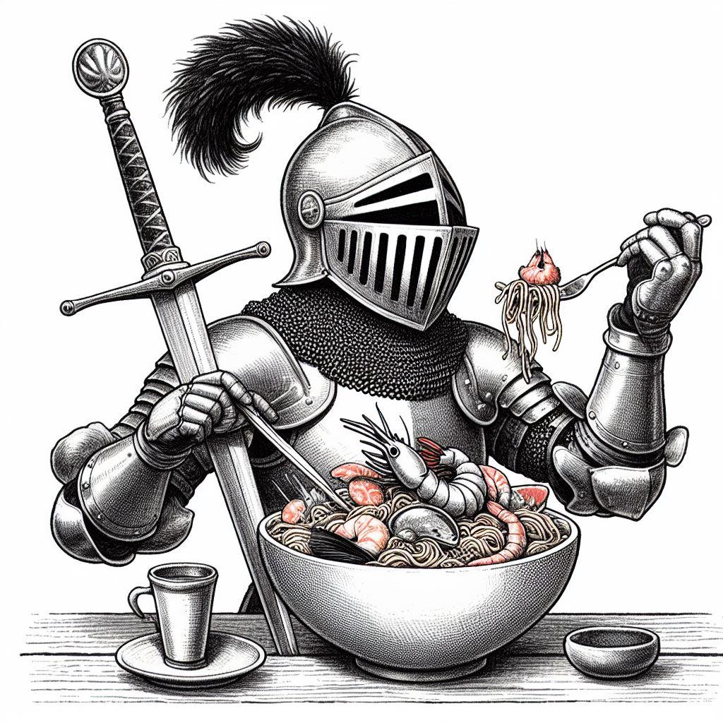 騎士seafood noodle