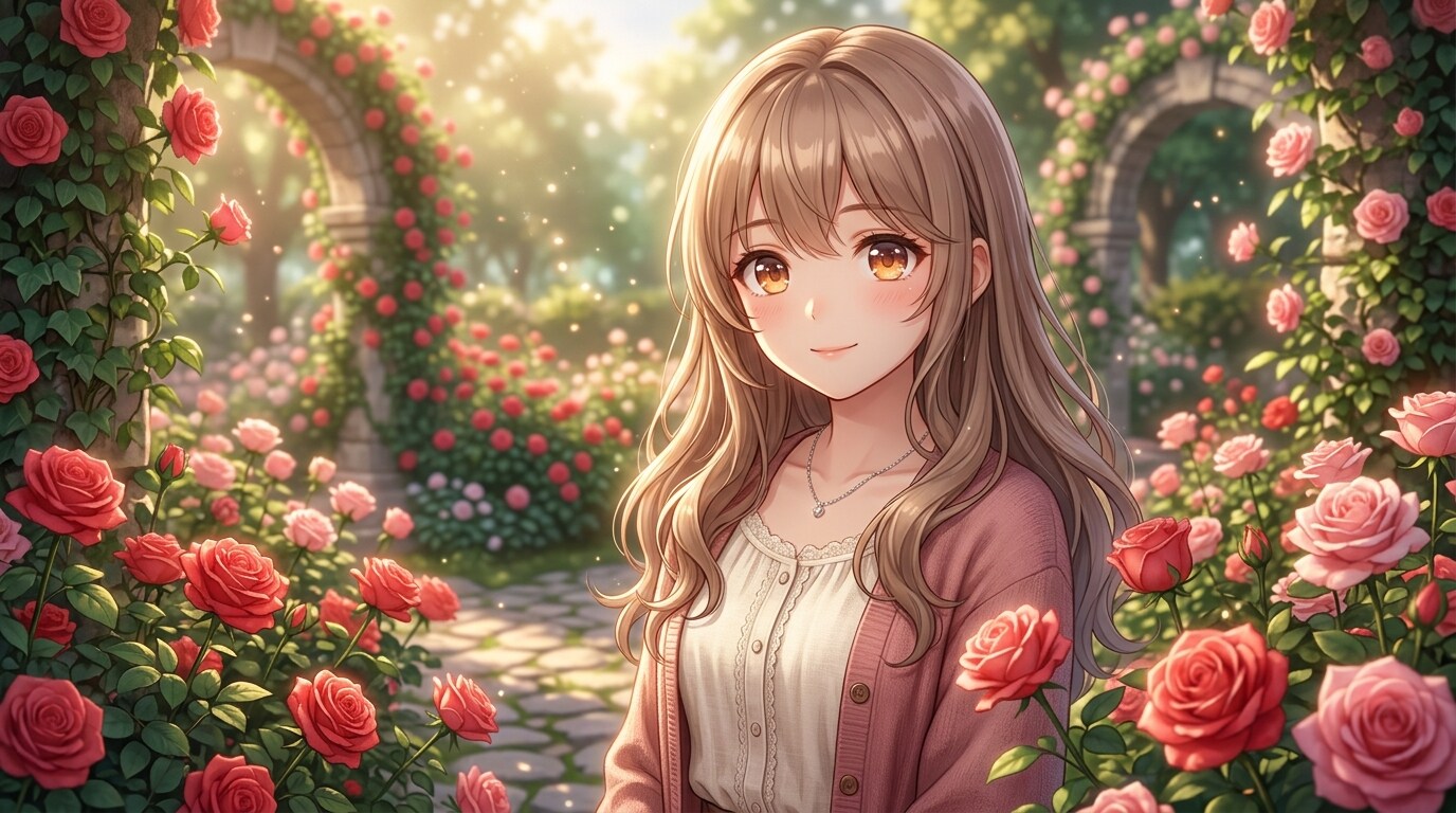 薔薇園の少女