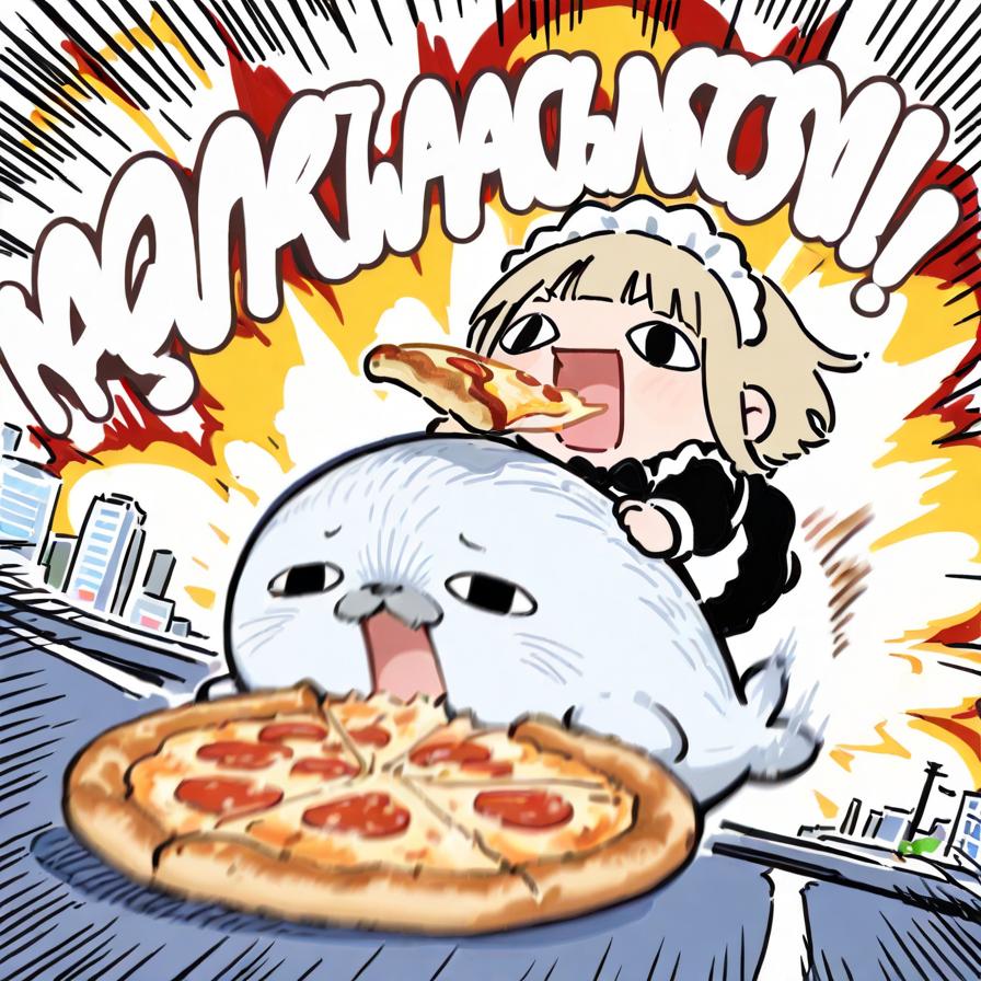 え ら い こ っ ち ゃ ザ ラ シ 🍕🦭💥💥💥 | の人気AIイラスト・グラビア