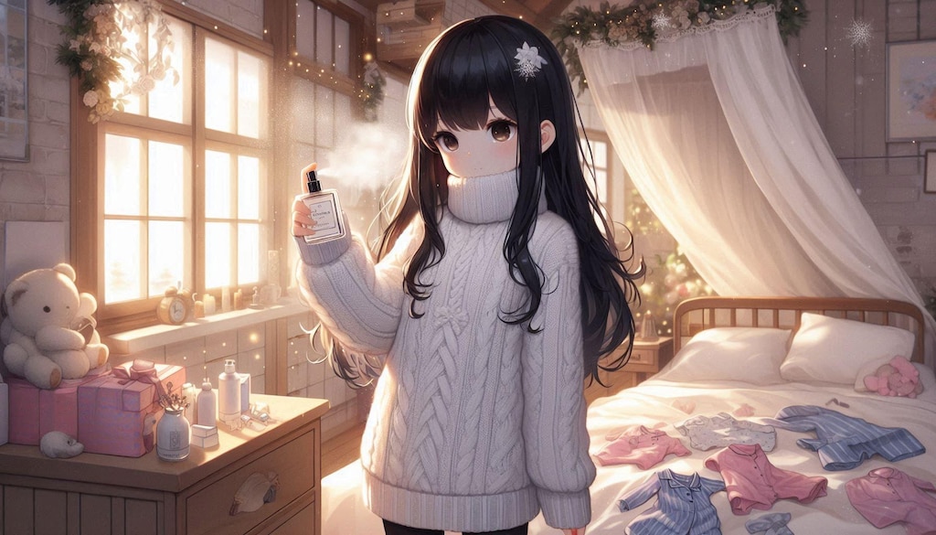 目覚めたての身支度とタートルネック