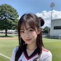 女子サッカープレイヤー 2枚目