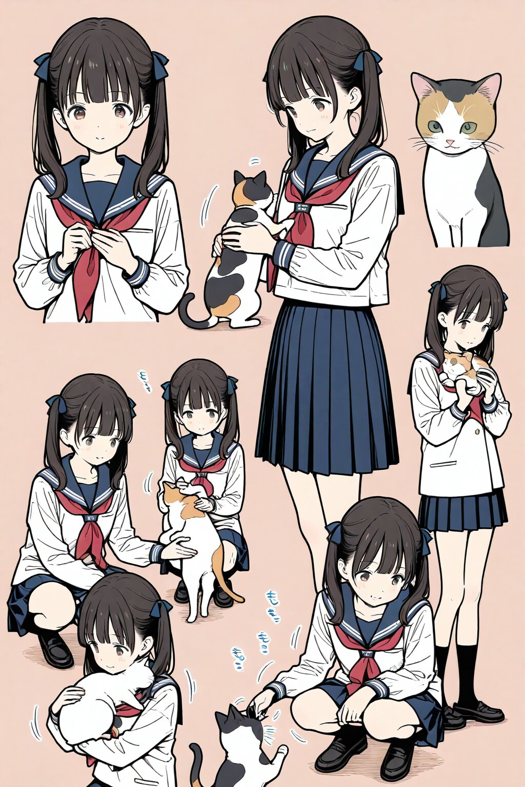 猫🐈とツインテちゃん💞✨２
