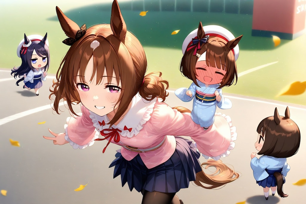 左の奥の子が走れた。