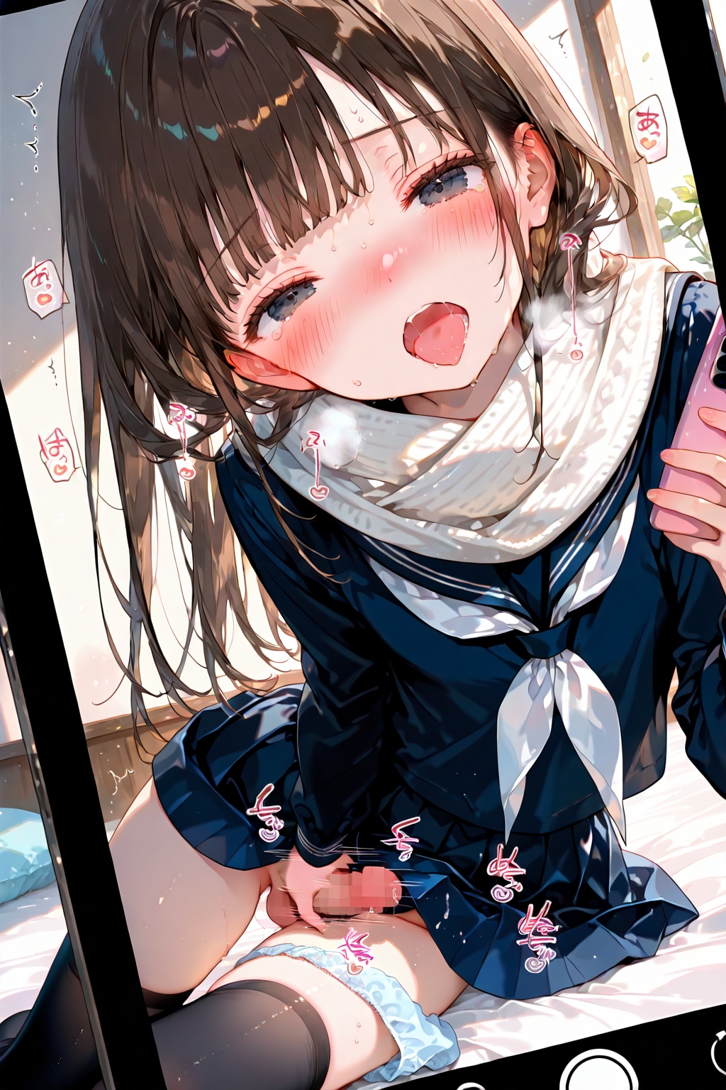 【男の娘】自撮りでギンギンなミアちゃん03