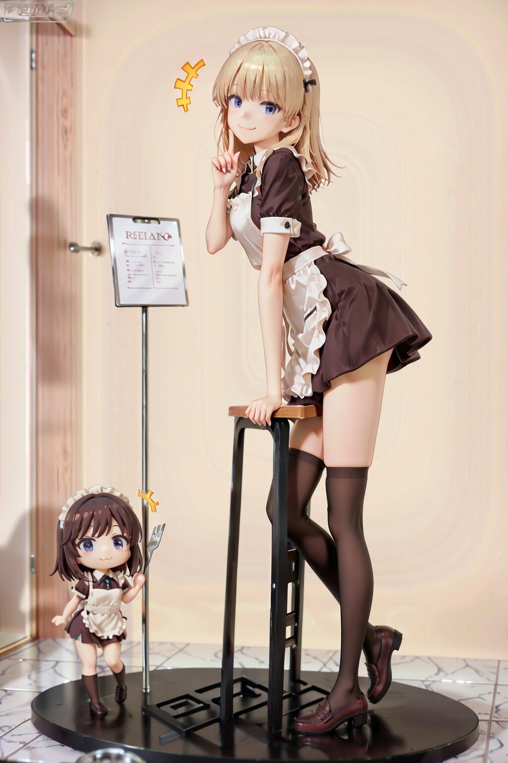 ちびキャラ付きメイドさんフィギュア YA02