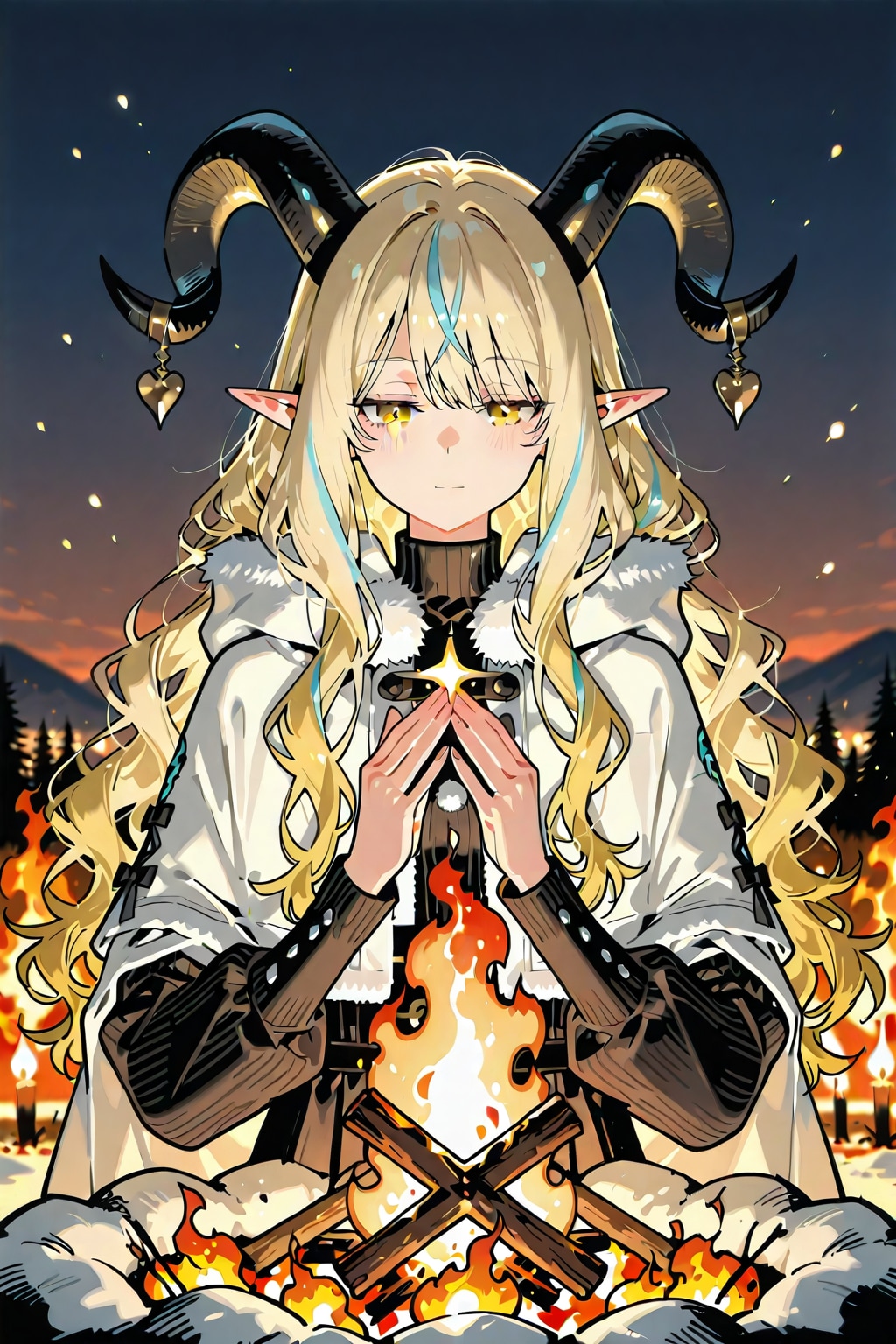 燃ゆる炎_20260126 | の人気AIイラスト・グラビア